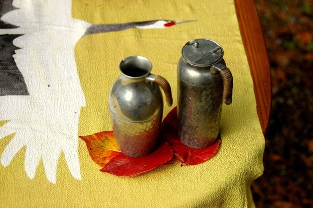 燗銅壺に錫のチロリ２本