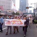 写真: ＴＰＰ反対デモパレード（6月1日）。