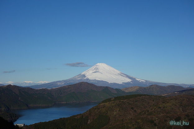 写真: 大観山からの富士山