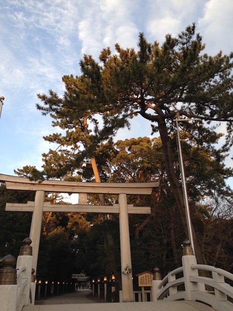 写真: 寒川神社 三の鳥居（神奈川県高座郡寒川町）