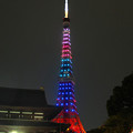 写真: 東京タワー オリンピックカラー