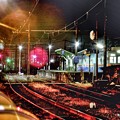 夜の北熊本駅。