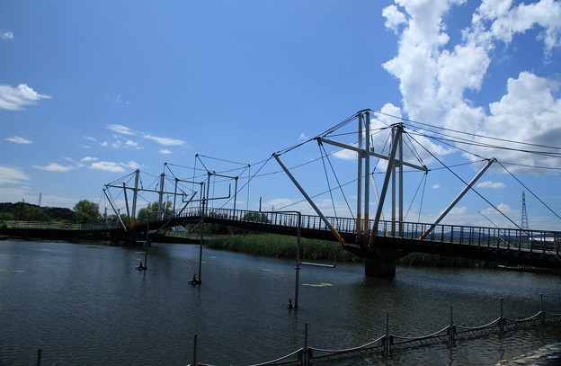 写真: 十二町潟横断橋(1)