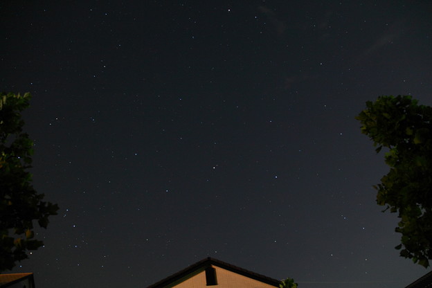 写真: 昨晩の星空(南）13秒　自宅から