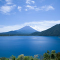 写真: 富士山　　本栖湖から　ブルー＆blue(4)