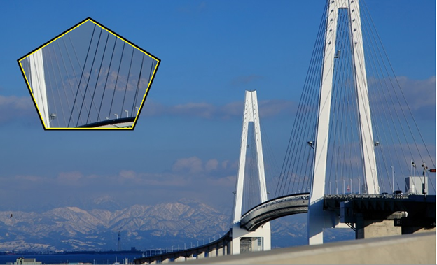 Photos: 新湊大橋と剱岳　　加工
