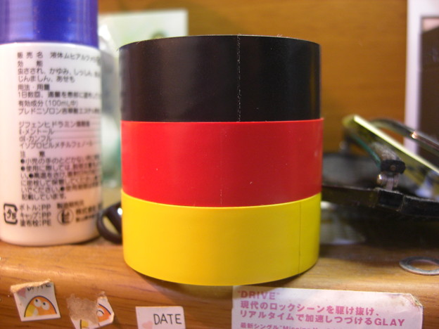 写真: German Flag made from tapes