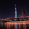 隅田川河川から屋形船の閃光・・20121223