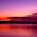 写真: 日の出前に・・羽田京浜島から見た光景ハイコントラス 20130101