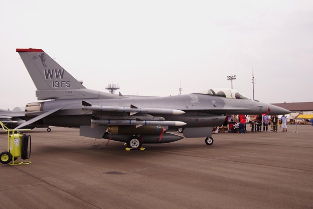 三沢基地の米軍機第13戦闘飛行隊F-16C・・20130915