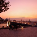 門司港の恋人たちの聖地・・夕暮れの風景