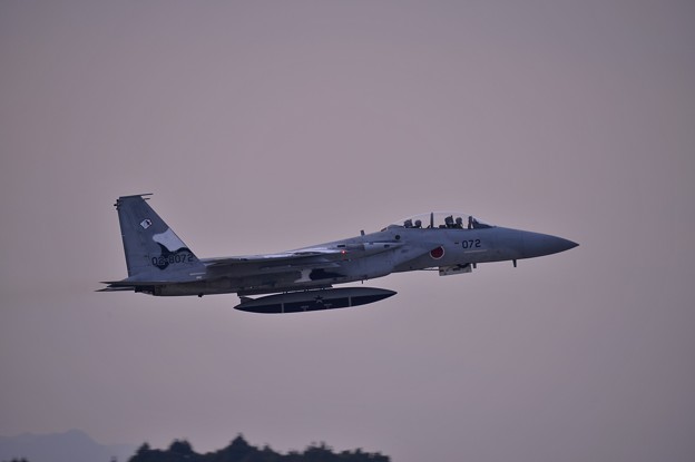 写真: 朝早くから始まったオープニング飛行 教導隊アグレッサー072 F-15イーグル?