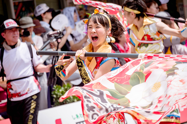 写真: よさこい祭り2017　松山よさこい風舞人