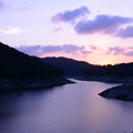 写真: Twilight of a dam lake