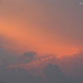 写真: 夕陽が沈んだ後に浮き上がって来た雲